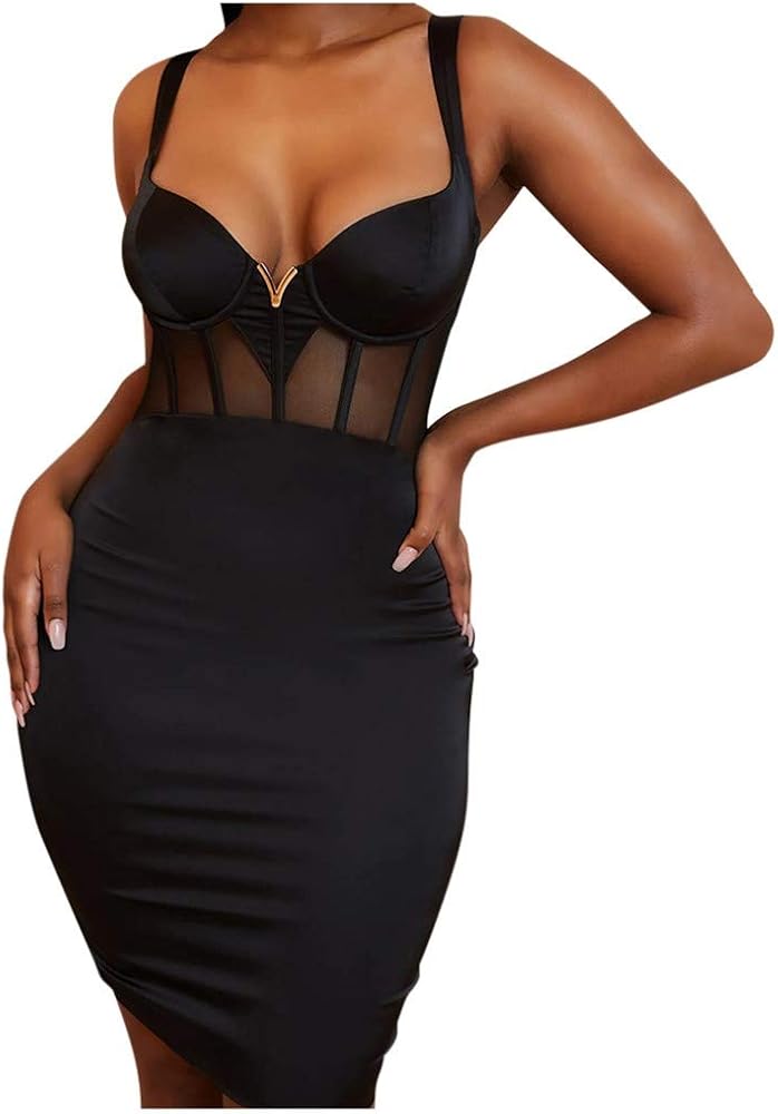 transparent bodycon dress