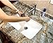 Amao Jade Gloss Marble Paper Waterproof Granite Decorative Wallpaper Peel and Stick Countertop Table12''x79''
