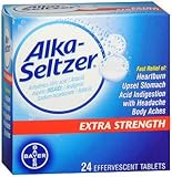 Alka-Seltzer Effervescent Extra Strength - 24 Tablets, Pack of 6