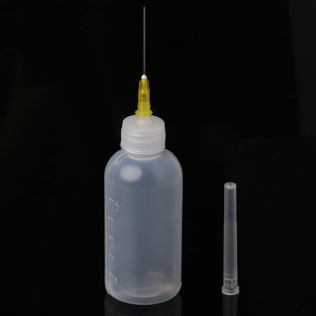 Besttse 50ml Dispenser Bottle for Rosin Solder Soldering Liquid Flux with 1 Needle