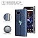 ASUS ROG Phone 2 Case, Foluu ASUS ROG Phone 2 Wallet Case Canvas Flip/Folio Soft TPU Cover Bumper Kickstand Ultra Slim Strong Magnetic Closure Cover for ASUS ROG Phone 2 (Blue)