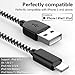 WUXIAN MFi Certified iPhone Charger Lightning Cable 5 Pack [3/3/6/6/10FT] Extra Long Nylon Braided USB Charging & Syncing Cord Compatible iPhone Xs/Max/XR/X/8/8Plus/7/7Plus/6S/6S Plus/SE/iPad/Nan More