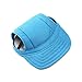 Tinksky Pet Dog Canvas Hat Sports Baseball Cap with Ear Holes for Small Dogs - Size S (Blue)