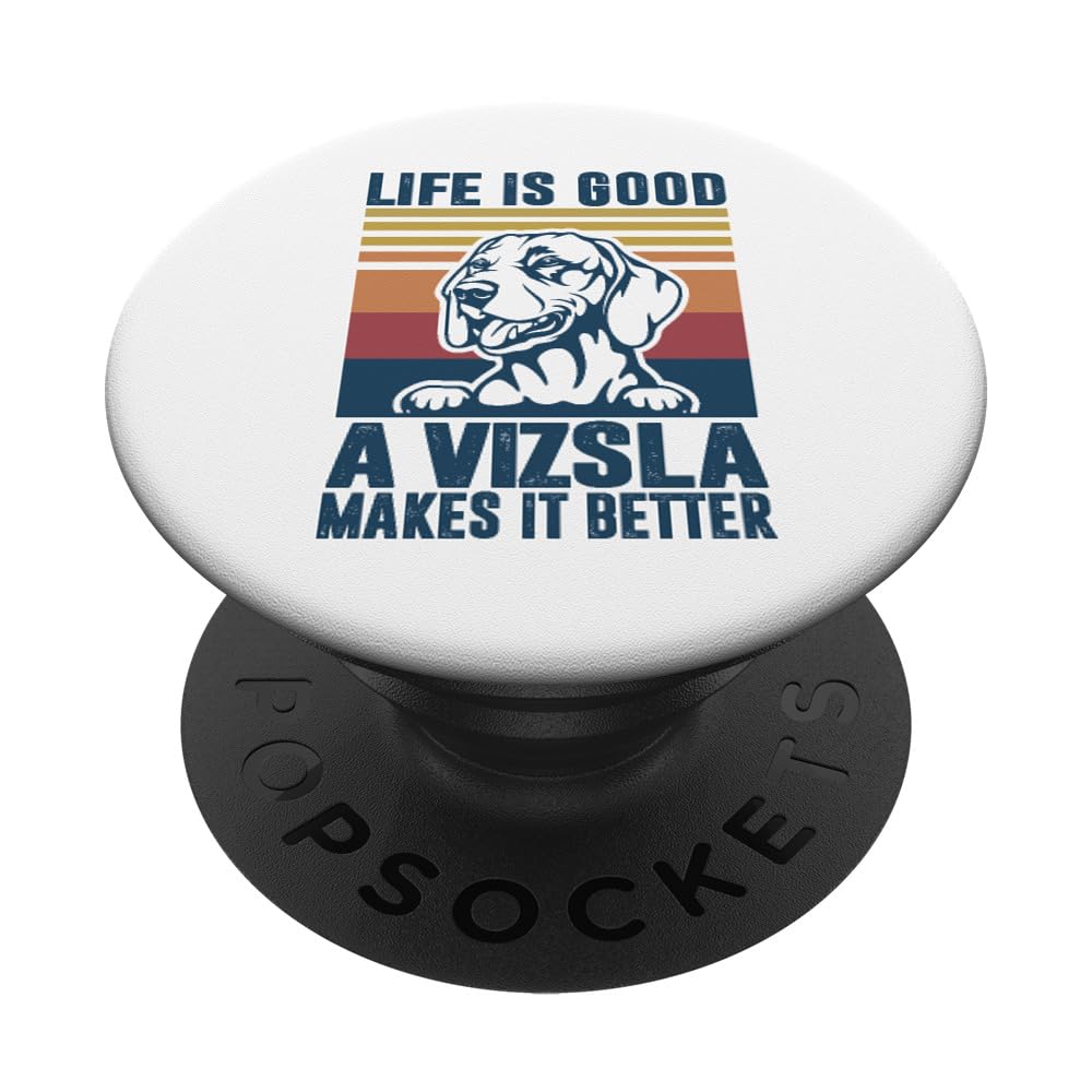 Vizsla Gifts for Women Men Dog Dad Dog Mum PopSockets Adhesive PopGrip