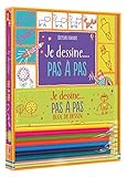 Kit Je dessine pas à pas : Avec 8 crayons de couleur by 