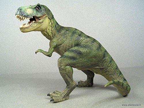 Dinosauro T Rex Papo Alto 16 Cm Mandibole Mobili Colore Verde Trasporto Gratis