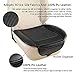 Suninbox Black Car Seat Covers,Car Seat Cushion [Bamboo Charcoal] Bottom Seat Covers for Trucks,Leather Car Seat Covers,Car Seat Pad[Black Front Seats Only]