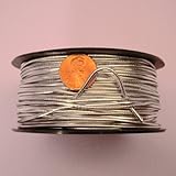 Silver Elastic Cord, 2mm X 50Yd