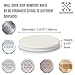 Wall Door Stop Bumper - Wall Door Stopper Door Knob Bumper Foam - White Soft Door Handle Stopper 8 Pack - Wall Mounted Door Stop - Self Adhesive Door Stop Rubber Support Pads - Door Protector Wall Pad