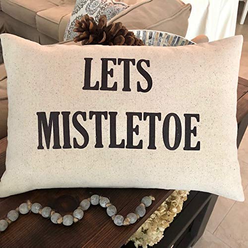 lets mistletoe pillow