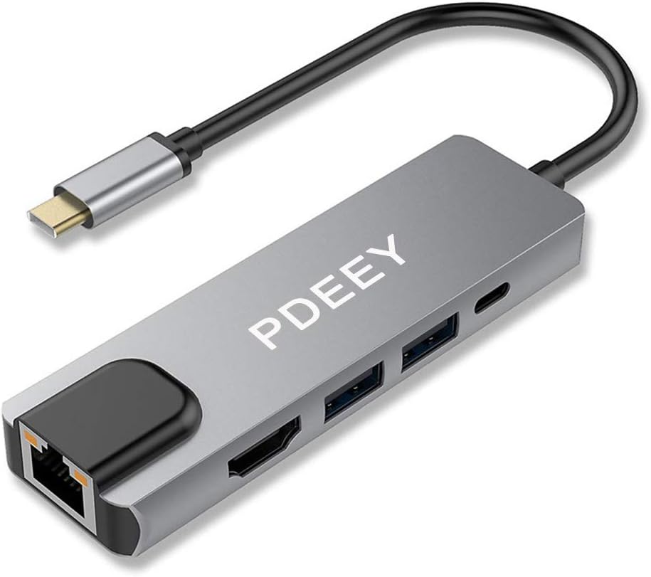 Amazon Com Hdmi To Ethernet Adapter Compatible For Nintendo Switch Lite Dock With Usb Bluetooth Hub And Pd 60w Usb C Charging Port Thunderbolt 3 Compatible Samsung Dex Galaxy Tab A 19 Macbook Pro Air Electronics
