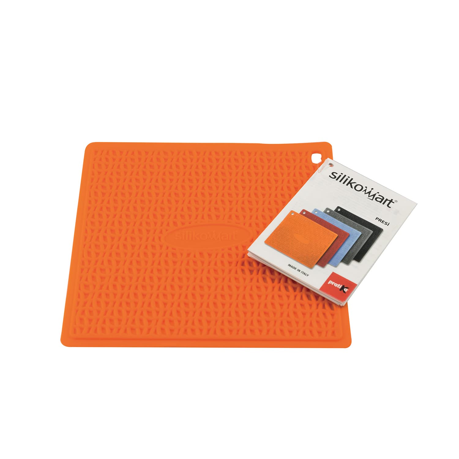 Silikomart Textured Silicone Pot Holder Presí, Orange — image 1