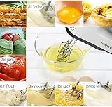 Showvigor 7-Speed Hand Electric Mixer Stainless Steel Attachments WHITE view 6