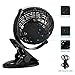WEINAS Battery Operated Fan, 2 in 1 Misting Fan Clip On Baby Stroller Fan Rechargeable USB Portable Mini Desk Table Fan for Home,Office,Travel