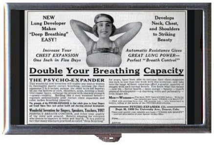 Vintage Breast Enlargement Ad Coin, Mint or Pill Box: Made in USA!