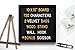 Felt Letter Board 10x10 - Premium Mahogany Finish - Changeable 720 White and Gold Letters, Numbers, and Emojis, 2 Velvet Bags, Wood Easel Stand with Polish, Wall Mount, Bonus Scissor