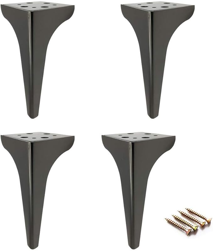 LMZJLU Metall rechtwinklige Möbelbeine, Sofabeine, Schrankbeine, für