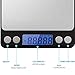 Erayco Digital Kitchen Scale, 0.01oz/0.1g 3000g Digital Pro Pocket Scale with Back-Lit LCD Display Stainless Steel Black