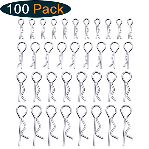 Hobbypark 1/18th-1/5th Small-Large RC Body Clips Bent Springy R Pins Hobby Car Truck Buggy Crawler Body Shell Vehicle Spare Parts (100-Pack) - Thumbnail 7