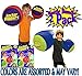 Socker Boppers Inflatable Bop'em, Sock'em, Boxing Pillows Battle Set Bundle with Matty's Toy Stop Storage Bag - 2 Pack (2 Pairs, 4 Boxing Pillows Total) Colors are Assorted & May Vary