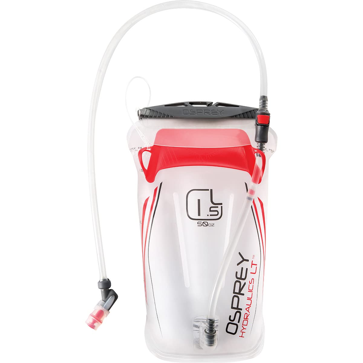 Osprey Hydraulics LT 2.5L Water Reservoir with Bite Valve, Red