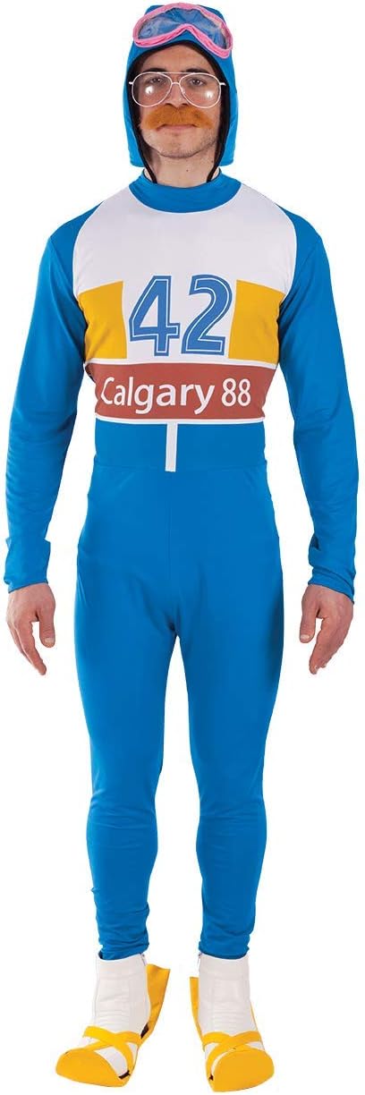 Orion Costumes Mens 80s Olympic Skier Film Fancy Dress Costume