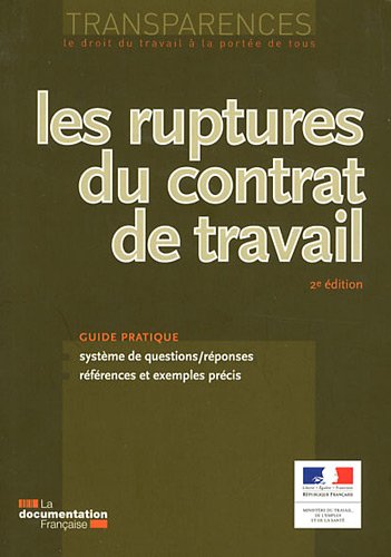 Les  ruptures du contrat de travail