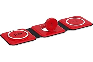 𝟏𝟓𝐖 for Magnetic Multple Devices,UCOMX Nano Pro 3-in-1 Wireless Charging Station,Top Speed Wireless Charger for Multple Device with 30W Adapter,Compatible for iPhone 15/14/13/12,AirPods,iWatch