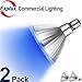 Explux Full Glass LED PAR38 Outdoor Flood Blue Light Bulbs, 120W Equivalent, Weatherproof & Anti-Ageing, Dimmable, Blue Color Spotlight, 2-Pack