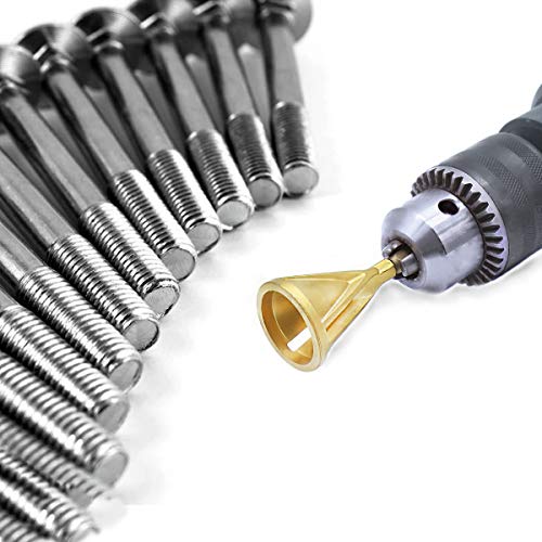 Deburring External Chamfer Tool HSS for Drill Bit, Remove Burr Repairs Tools Remove Burr Drill Bit, Metal External Chamfer Hexagon Shank Deburring Tool (1 Pack)