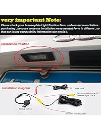Cámara de copia de seguridad Navinio para automóvil, retrovisor Placa de matrícula trasera del automóvil de reversa para Hyundai Sonata   KIA Cerato   Forte K3   Sirento E   Sorento MX   Chrysler Sebring 300C (cámara HD)