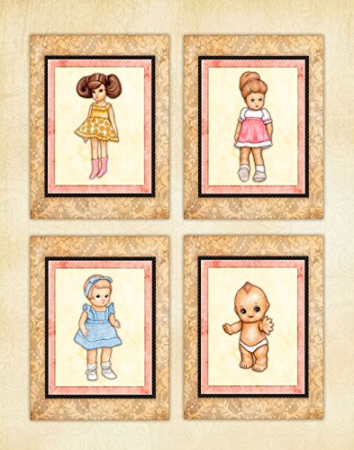 Retro Dolls Art Print by Dan Morris,, 11"x14" or 12"x16"