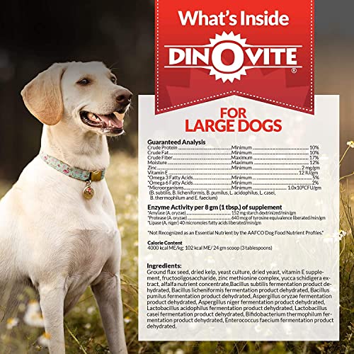 Dinovite Probiotic Supplement for Dogs Omega 3 for Dogs Hot Spot