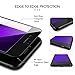 iPhone 7 8 Screen Protector, HUMIXX 3D Touch Edge to Edge 9H Blue Light Filter Full Coverage Shockproof Tempered Glass Film for Apple iPhone 7 8 (Black Anti-Blue Light)