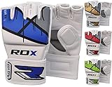 RDX MMA Gloves Grappling Martial Arts Punching Bag Maya Hide Leather Mitts Sparring Cage Fighting UFC Combat Training