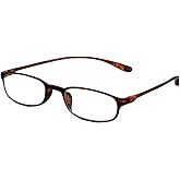Calabria 718 Flexie Oval Reading Glasses Men/Women Bendable Single Power Readers Flexible Lightweight Durable TR-90 Frame