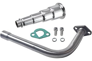 SJVLXHI Silver 4 Stage Exhaust Header Pipe,For Predator 212cc 196cc Go Kart& Mini Bike, For Coleman Powersports CT200U,CT200U-EX,BT200X, For Honda GX160,GX200
