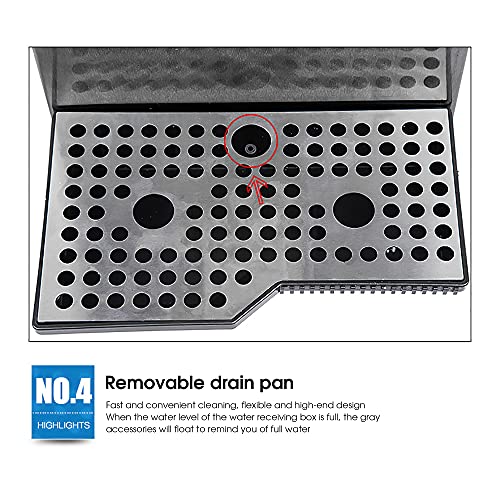 Montalatte multiuso commerciale da 2200 W, macchina per schiumare l'acqua bollente a vapore completamente automatica da… - immagine 7