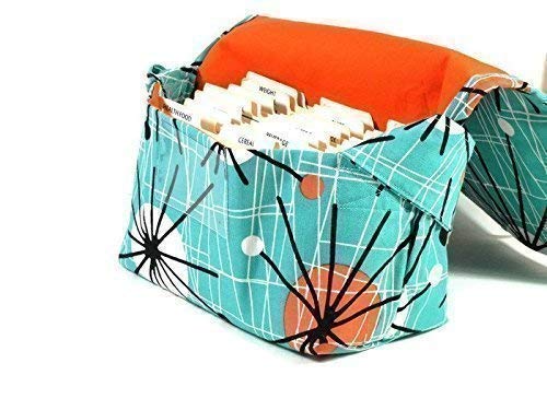 Coupon Organizer Holder Pocketbook Mega Large Fabric Atomic Swirls - Thumbnail 5