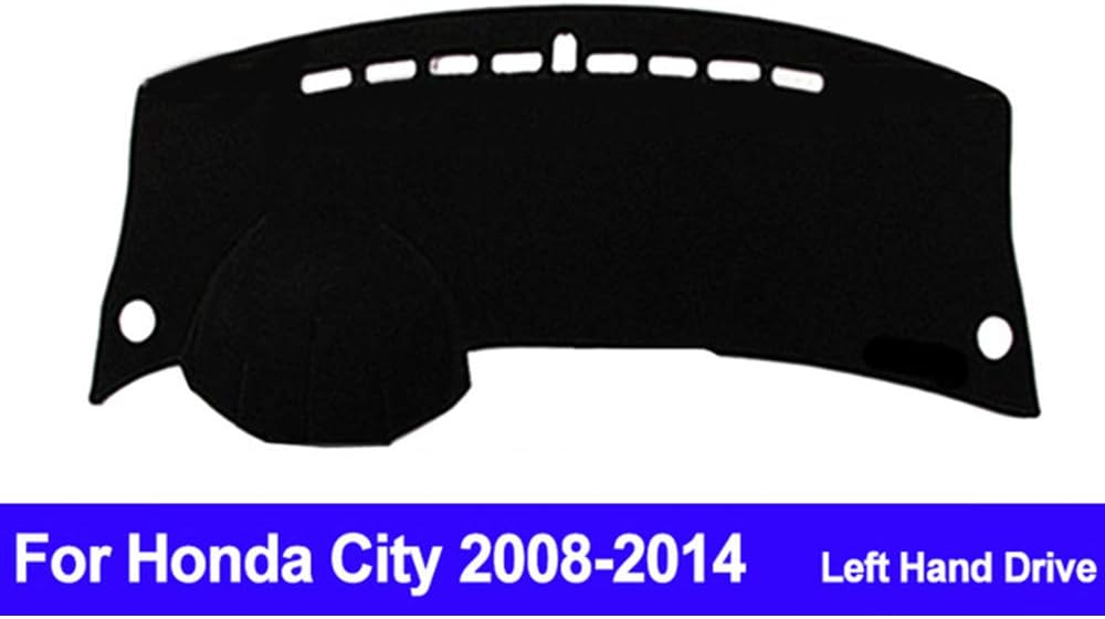 AUCD Car Dashboard Cover Dash Mat Dash Pad DashMat Carpet Anti-UV Non-Slip for Honda City 2008 2009 2010 2011 2012 2013 2014