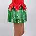 Gone For a Run Elf Running Tutu Skirt for Women | Adult Tutus | Lightweight| Christmas Running Costume Green/Red