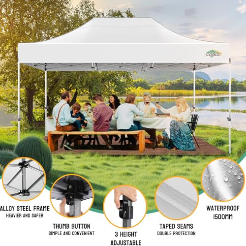 COBIZI 10x15 Heavy Duty Pop Up Canopy Tent Review: Commercial-Grade Shelter with Sidewalls image 25