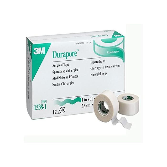 3M Durapore Surgical Tape 1" x 10 yd Box: 12