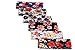 Yeshan 6 pack Moisture Wicking Elastic Headband,Hairband,Stretch Head wrap for Running Workout Yoga and Fitness,flowers design