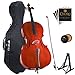 Cecilio CCO-100 Student Cello with Hard & Soft Case, Stand, Bow, Rosin, Bridge and Extra Set of Strings, Size 1/4