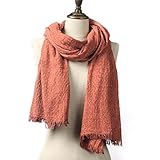 Natural Feelings Elegant Feminine Soft Solid Color Cotton Women Scarf Wrap Winter