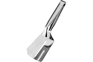 NEREIDS NET Corrosion-resistant Steak Spatula Outdoor Barbecue Clip 304 Stainless Steel Tong Hollow Anti-scald Long Handle Mu