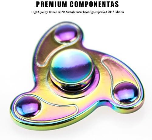 Fidget Spinner Toy EDC ADHD Focus Ultra Durable High Speed Fingertip Gyro (FLOWER)