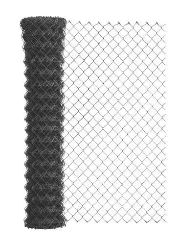 Alberts 604639 Maschendraht-Geflecht | verschiedene Längen und Höhen - wahlweise in verschiedenen Farben | anthrazit | Höhe 80 cm | Länge 15 m