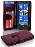 Cadorabo - Book Style Wallet Design for Nokia Lumia 920 with 2 Card Slots and Money Pouch - Etui Case Cover Protection in PASTEL-PURPLE